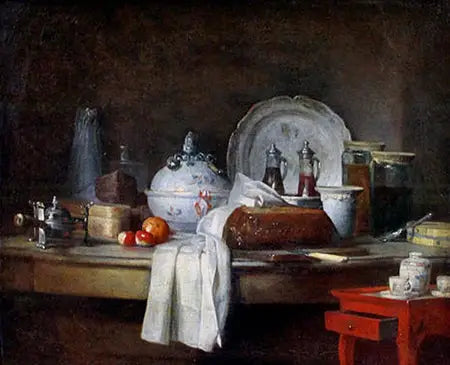 La mesa de trabajo - Jean Simeón Chardin
