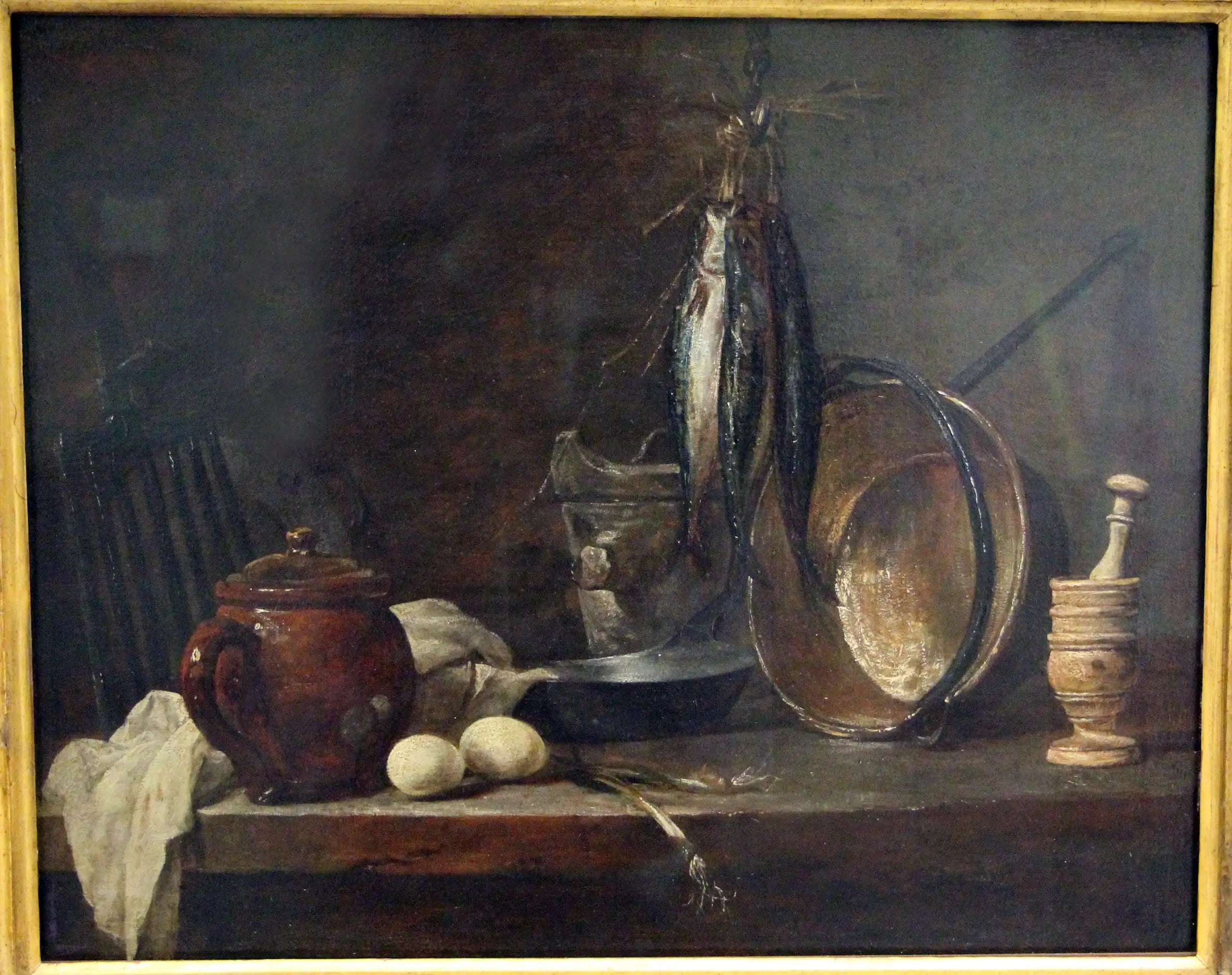 Menu de maigre et Ustensiles de cuisine - Jean Siméon Chardin - Alpha Reproduction