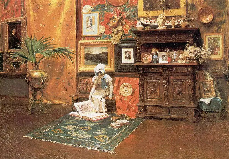 Interior de taller - William Merritt Chase