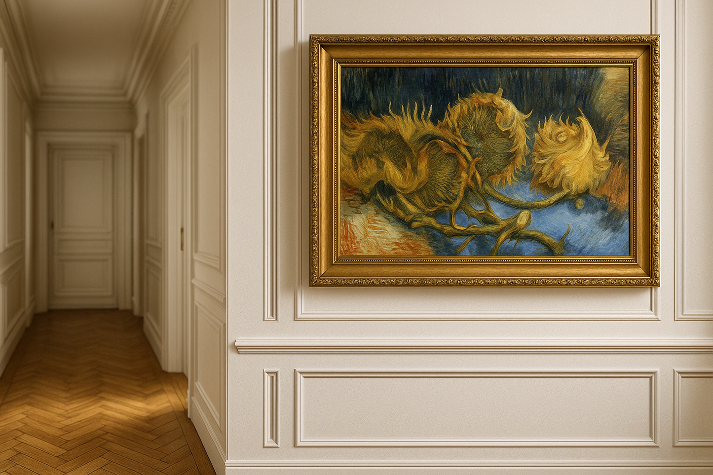 🌻 Cuatro girasoles marchitos – Vincent van Gogh (1887)