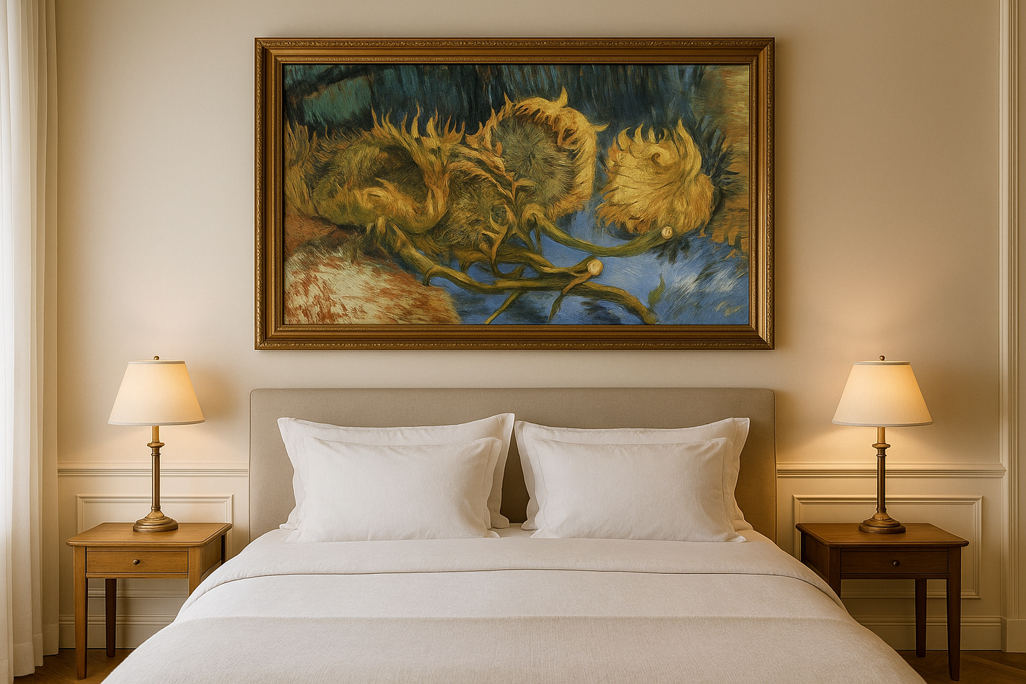 🌻 Cuatro girasoles marchitos – Vincent van Gogh (1887)