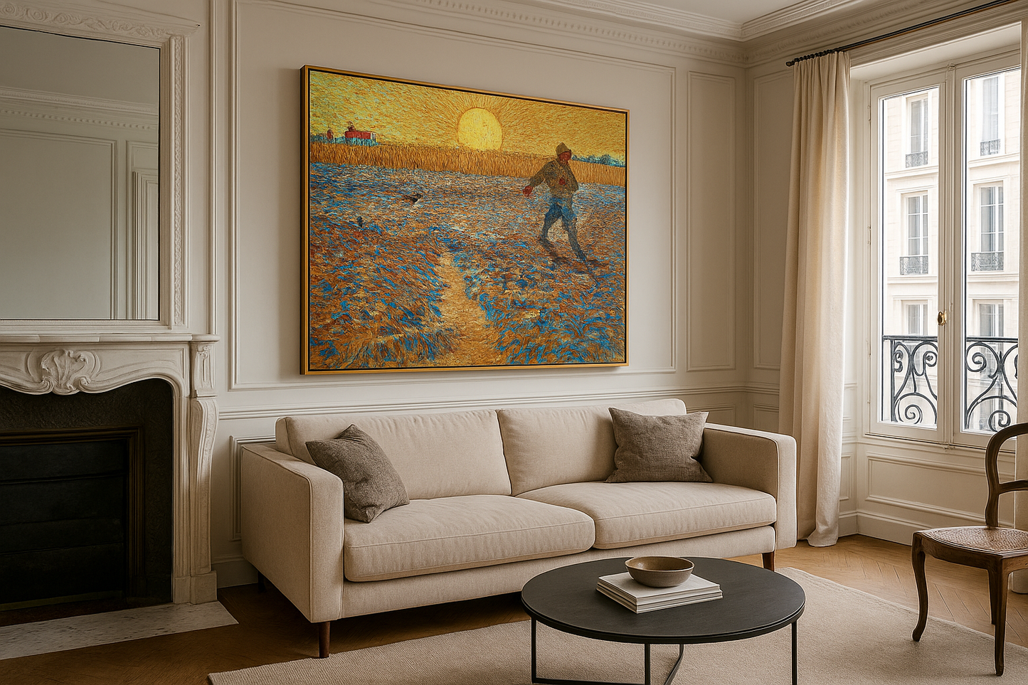 🖼️ El Sembrador al atardecer – Vincent van Gogh (junio 1888)