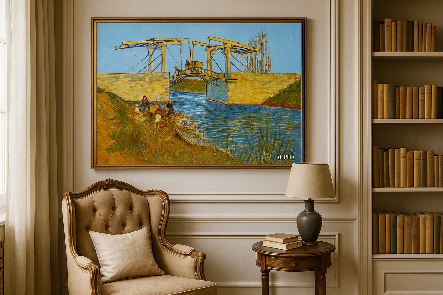 El Puente de Langlois en Arles con las Lavanderas – Vincent van Gogh (1888)