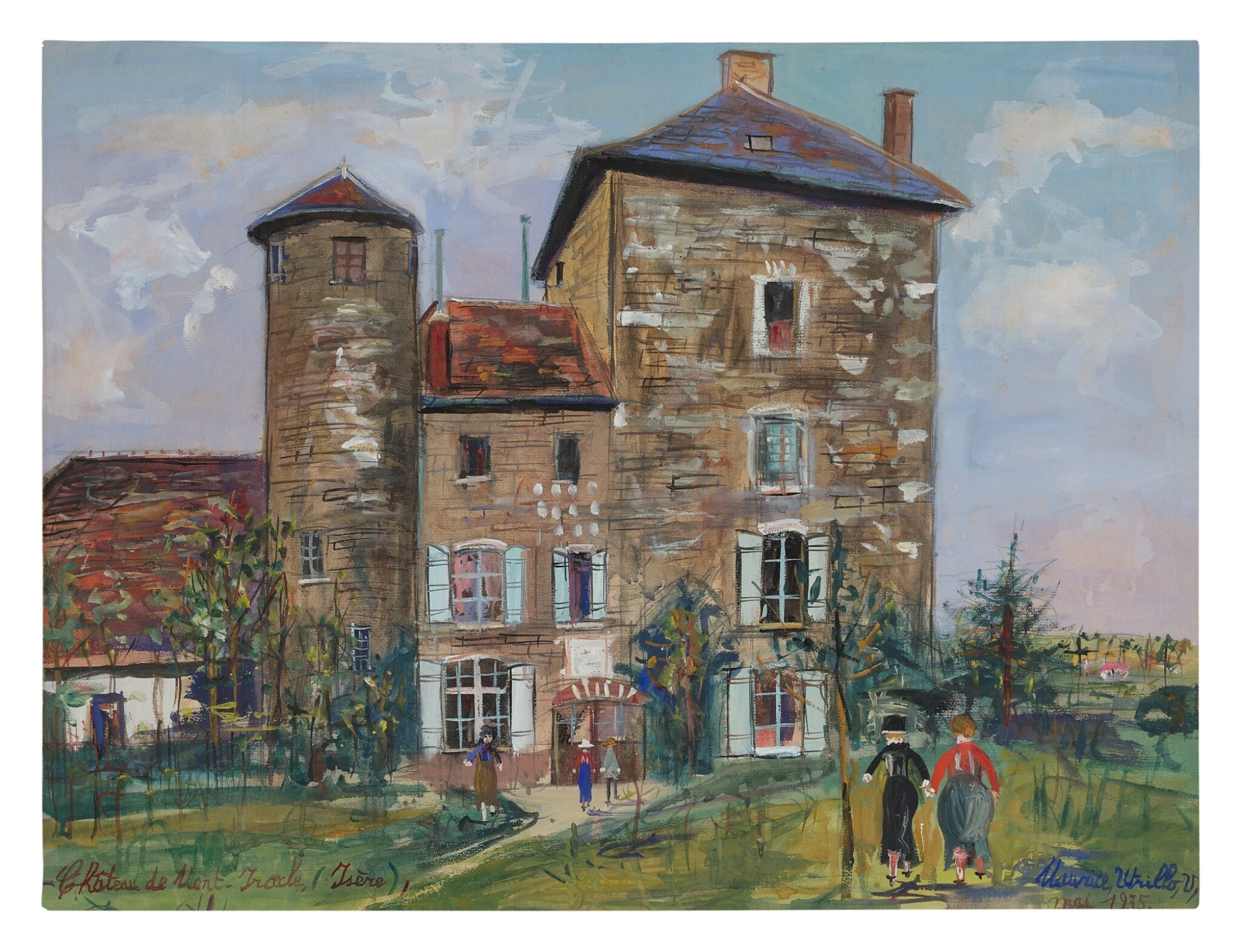Chateau de Mont-Iracle (Isère) - Maurice Utrillo