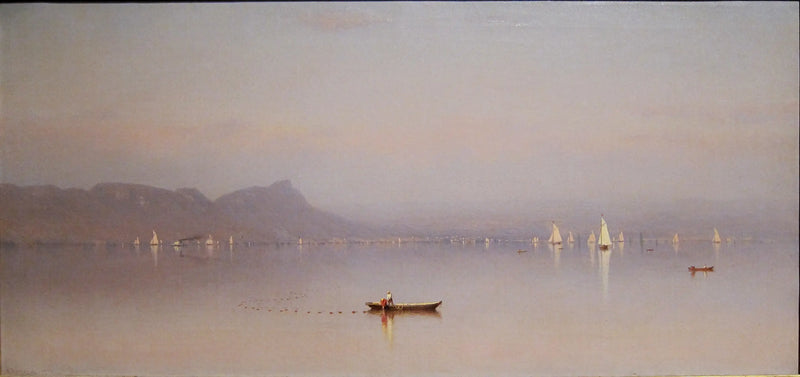Mañana en el Hudson, bahía Haverstraw - Sanford Robinson Gifford