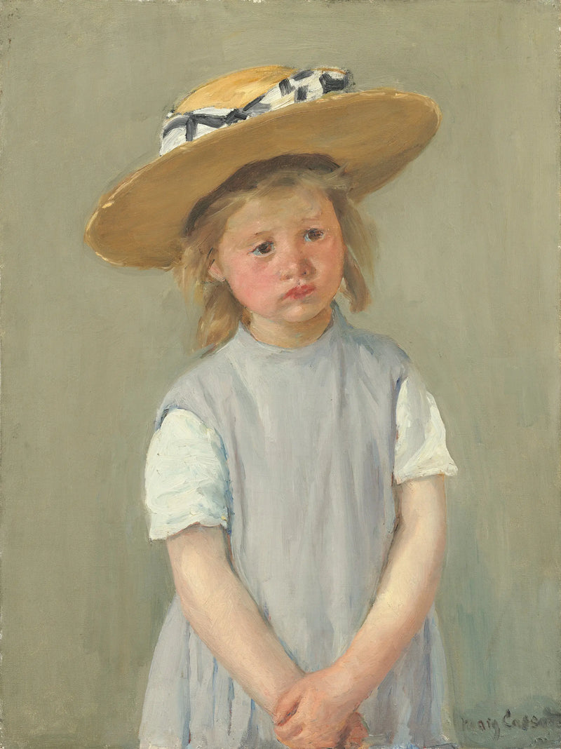 El niño con sombrero de paja - Mary Cassatt