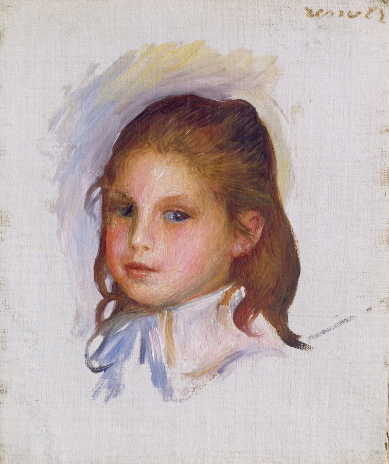 Niño con cabello castaño - Pierre-Auguste Renoir