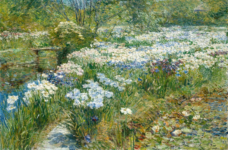 El jardín de agua - Childe Hassam