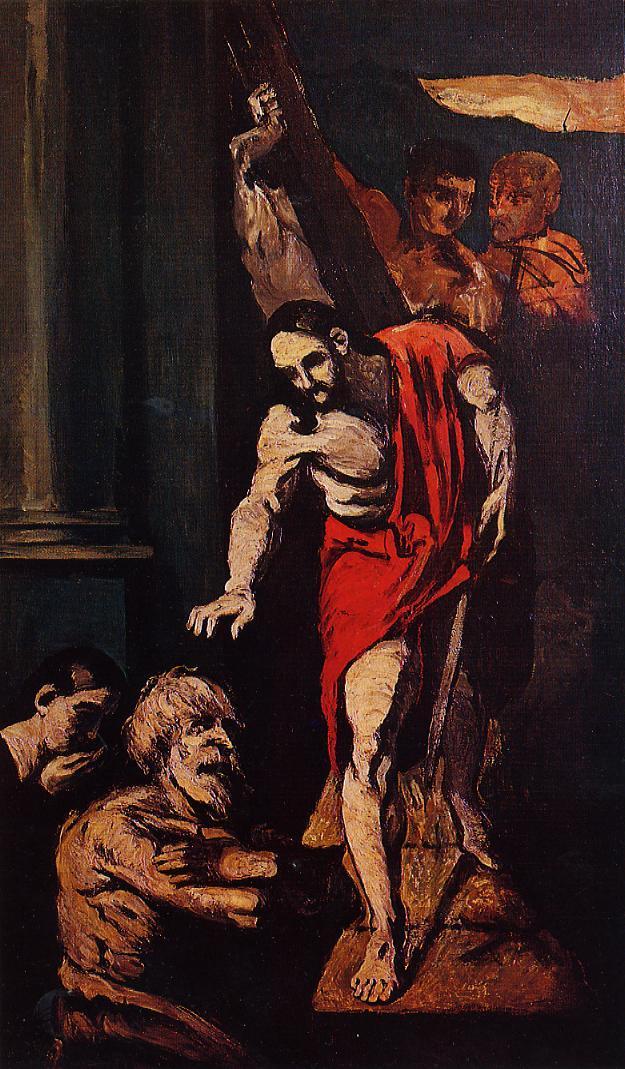 Reproduction du tableau « Le Christ aux limbes - Paul Cézanne » par Alpha Reproduction en peinture à l’huile