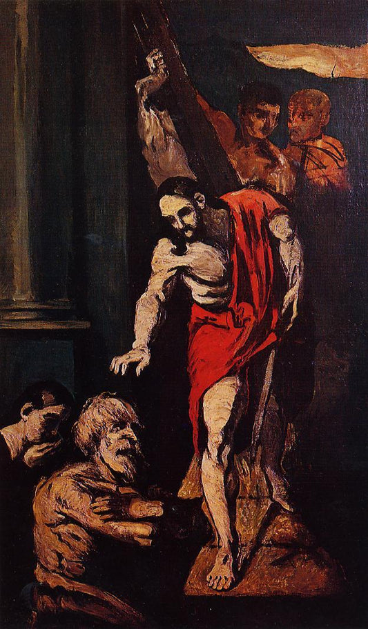 Reproduction du tableau « Le Christ aux limbes - Paul Cézanne » par Alpha Reproduction en peinture à l’huile