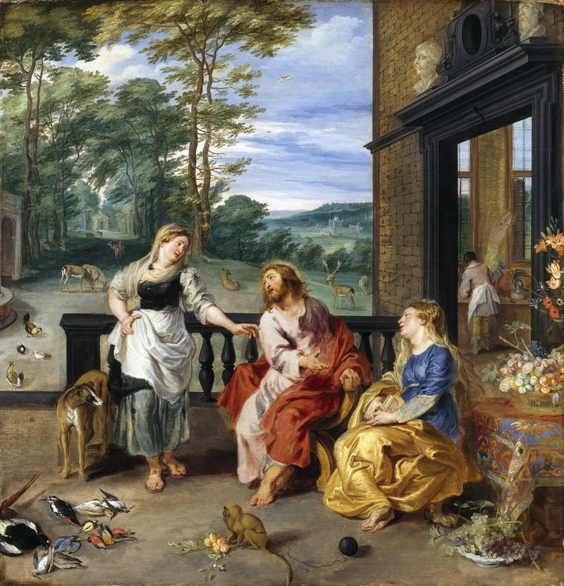Le Christ dans la maison de Marthe et Marie - Jan Brueghel le Jeune