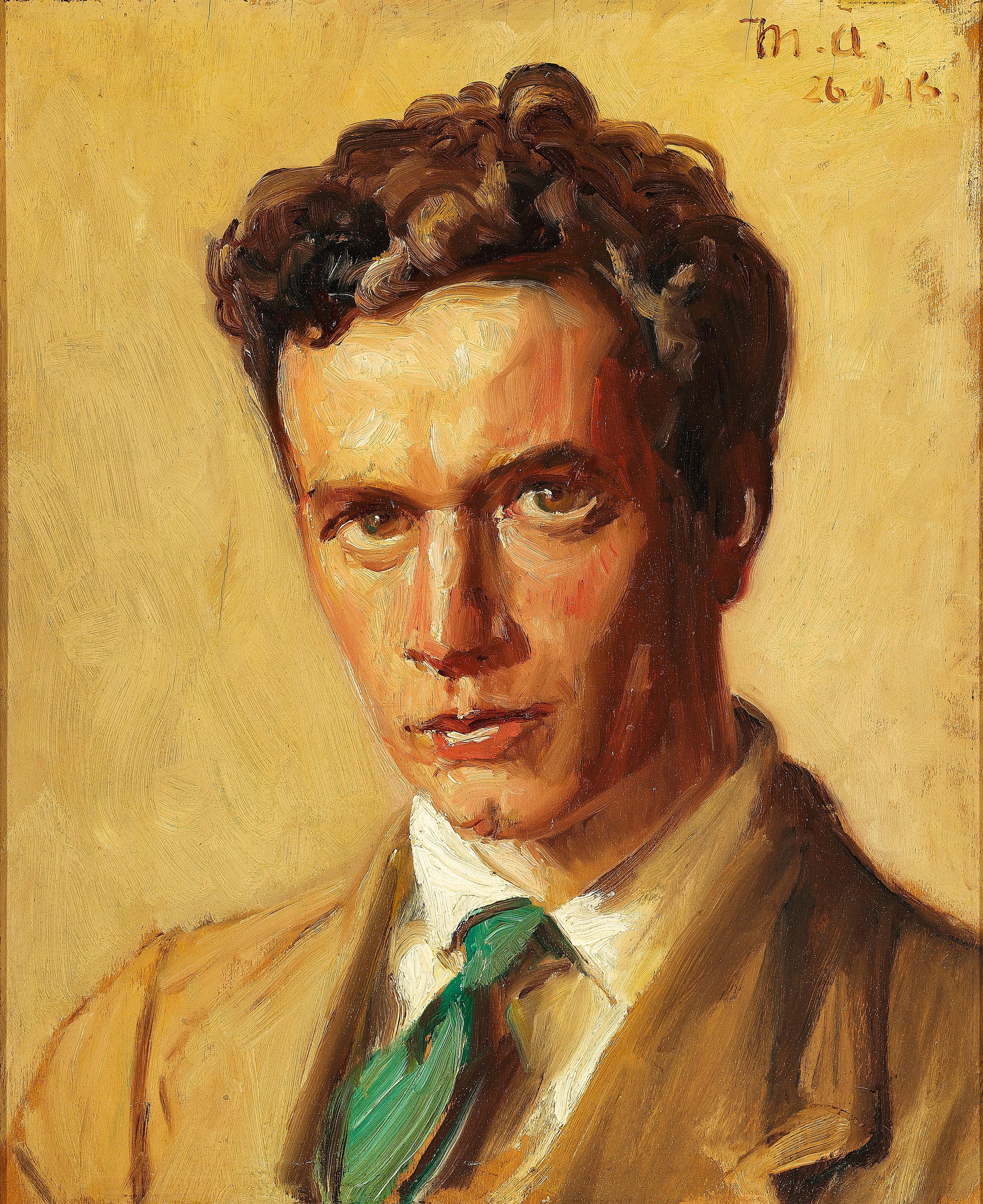 Retrato del orfebre Chr. Fjerdingstad, Skagen. -Michael Peter Ancher