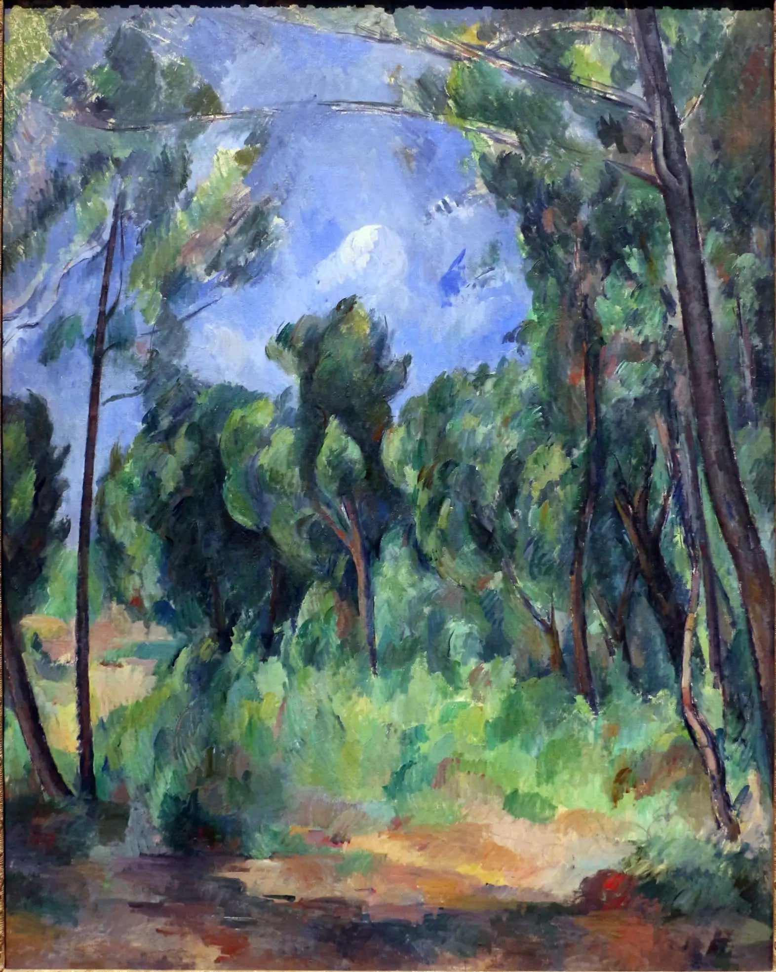 Reproduction du tableau « Clairière - Paul Cézanne » par Alpha Reproduction en peinture à l’huile