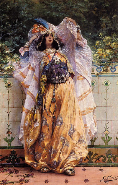 Une danseuse tribale Ouled Nail - Georges Clairin