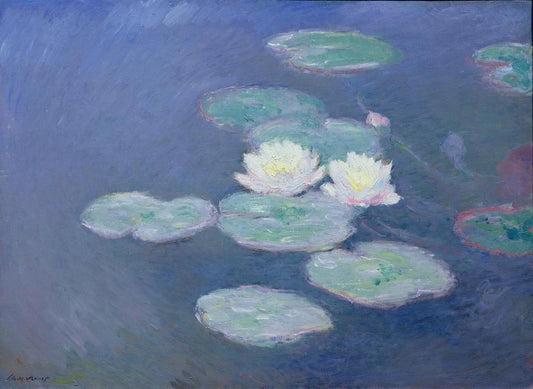 Nymphéas, efecto de la tarde – Claude Monet (alrededor de 1907)