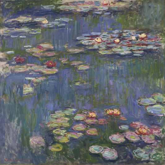 🌸 Nenúfares en tonos llamativos – Claude Monet
