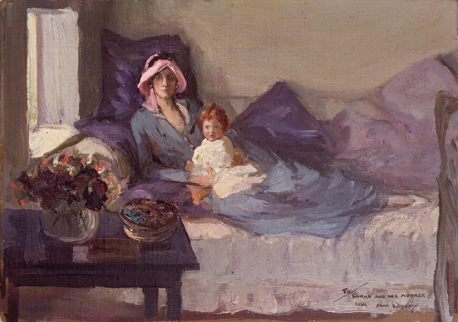 Clémentine Ogilvy Spencer-Churchill (de soltera Hozier), baronesa Spencer-Churchill; Sarah Churchill - John Lavery