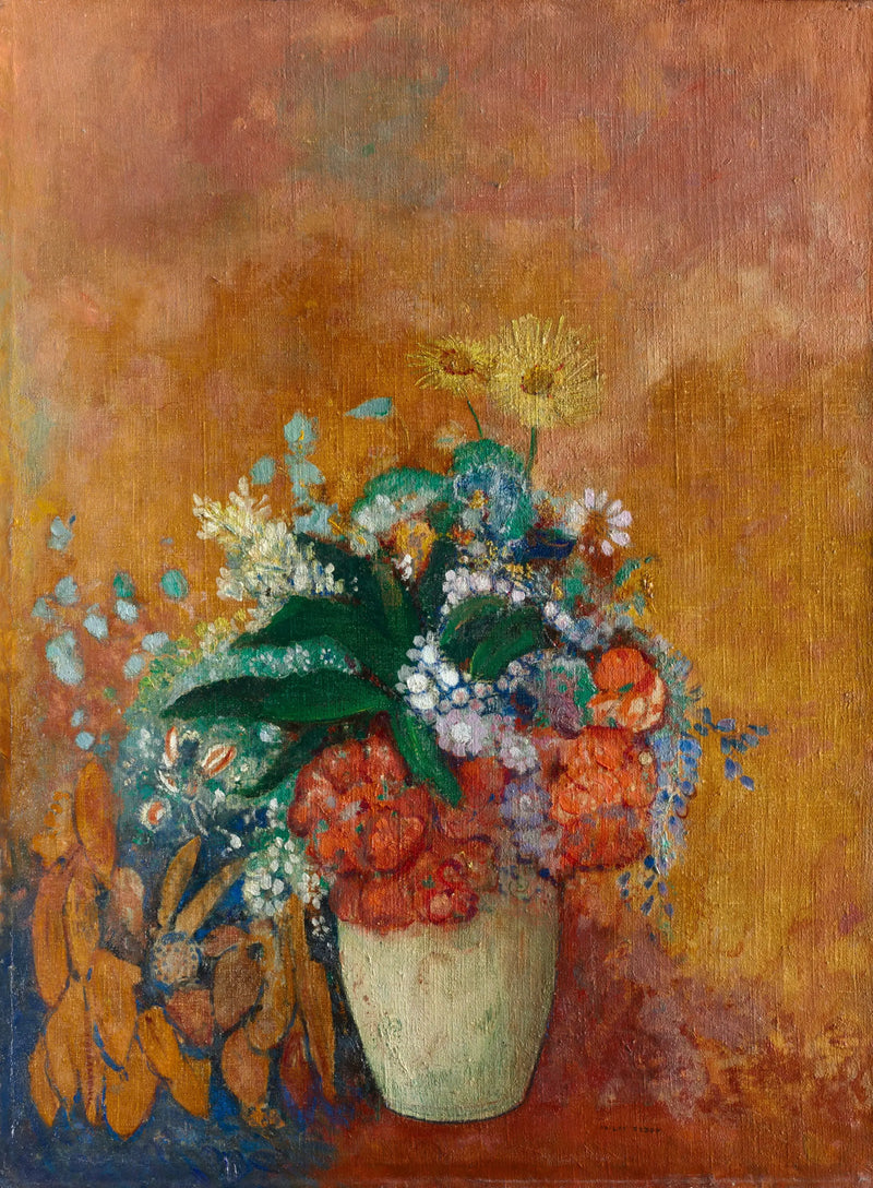 Florero de flores - Odilon Redon