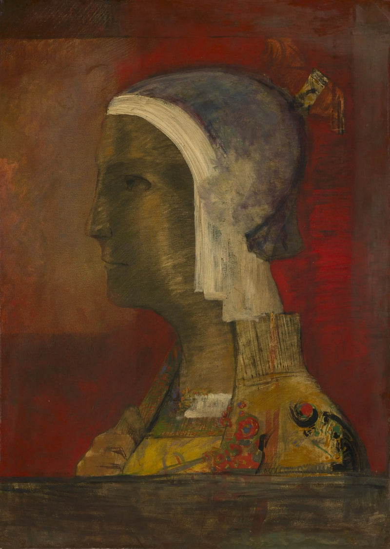 Cabeza simbólica - Odilon Redon