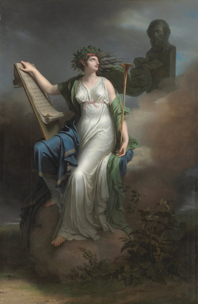 Calliope, musa que preside a la epopeya - Charles Meynier