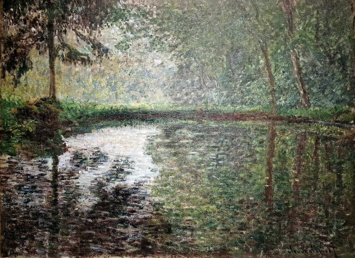 Rincón del estanque en Montgeron - Claude Monet