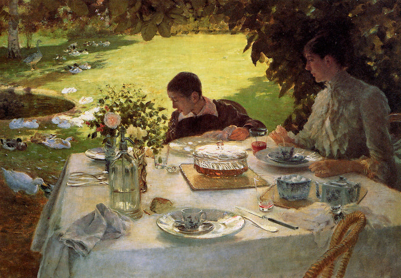 Desayuno en el jardín - Giuseppe De Nittis