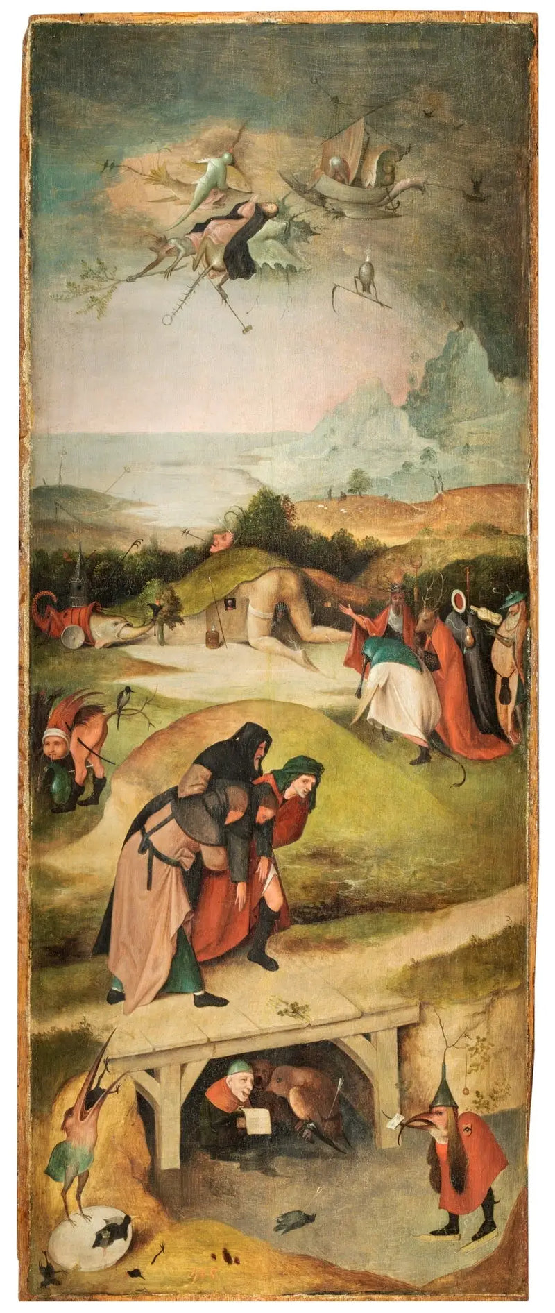 La Tentación de san Antonio. - Hieronymus Bosch