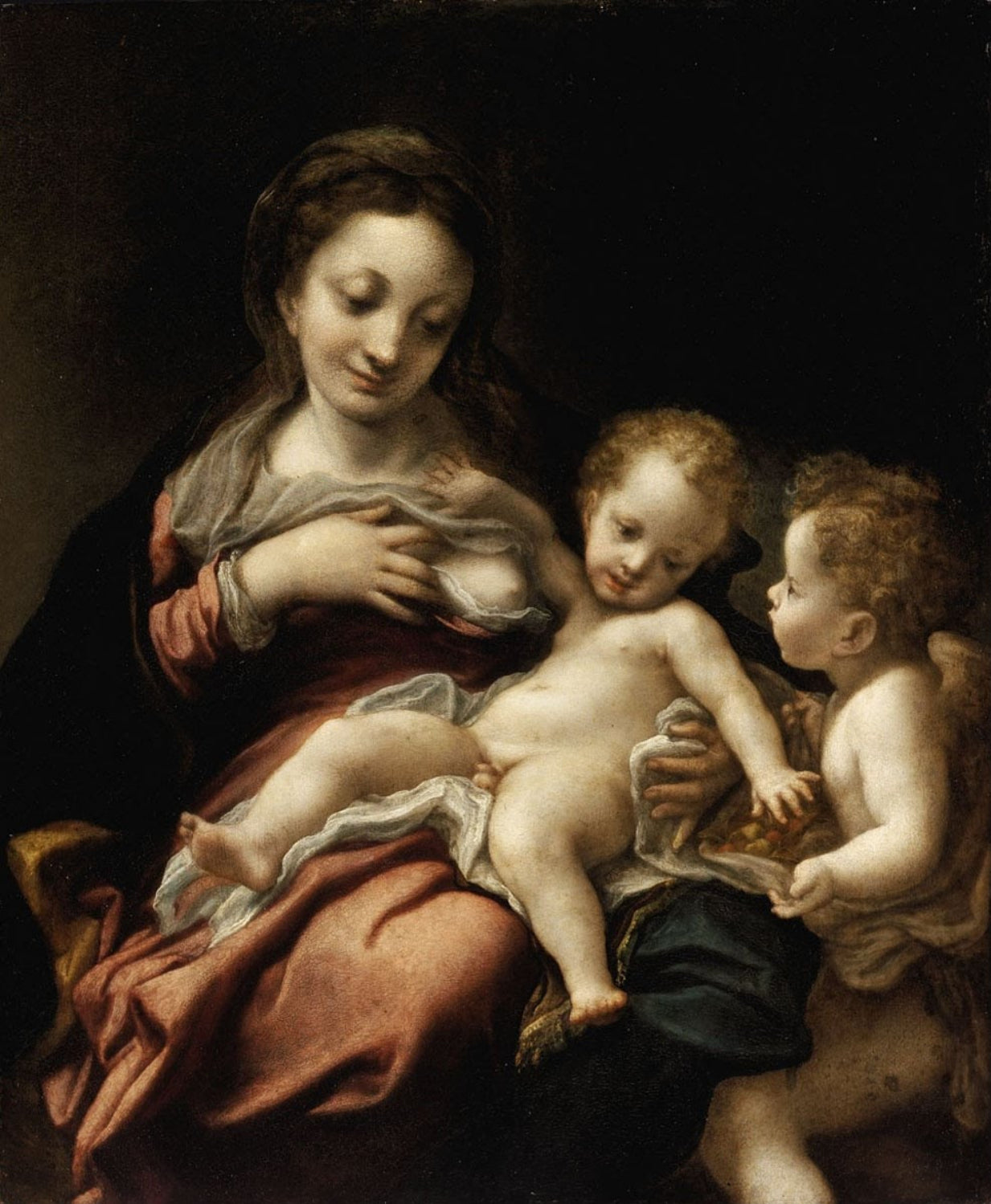 Vierge allaitante et un ange - Antonio da Correggio - Alpha Reproduction