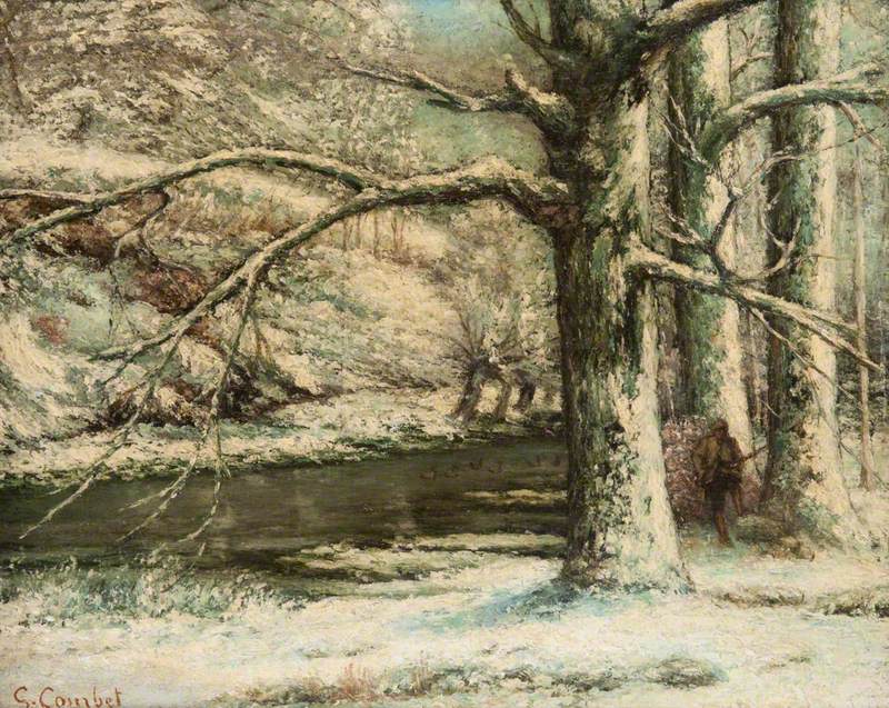 Paysage de neige - Gustave Courbet - Alpha Reproduction
