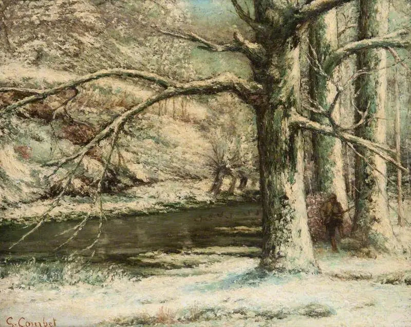Paisaje de nieve - Gustave Courbet