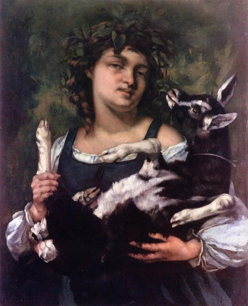 La Villageoise au cabrito - Gustave Courbet
