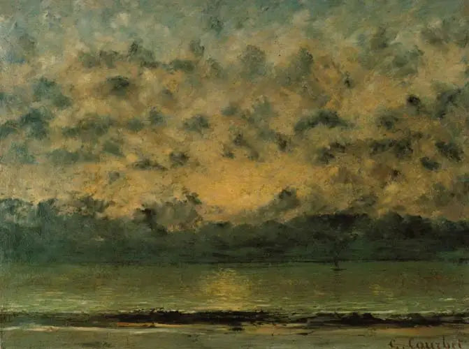 En las orillas del lago Léman - Gustave Courbet