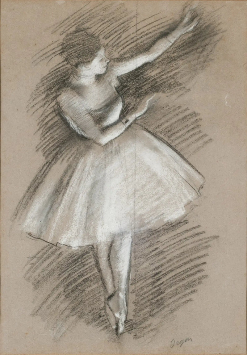 bailarina en blanco - Edgar Degas