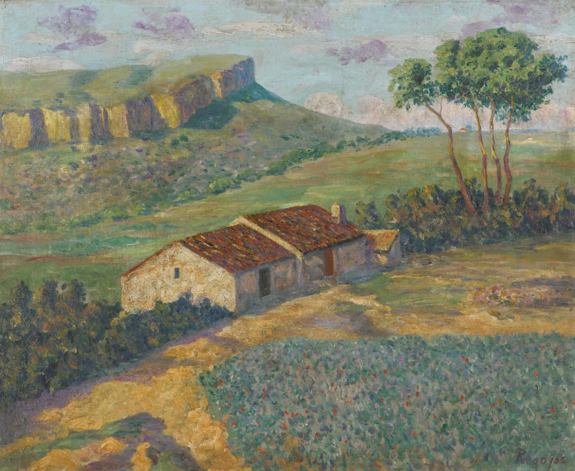 La campagne près de Ripoll en Catalogne - Darío de Regoyos - Alpha Reproduction