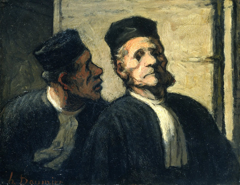 Los Dos Abogados - Honoré Daumier