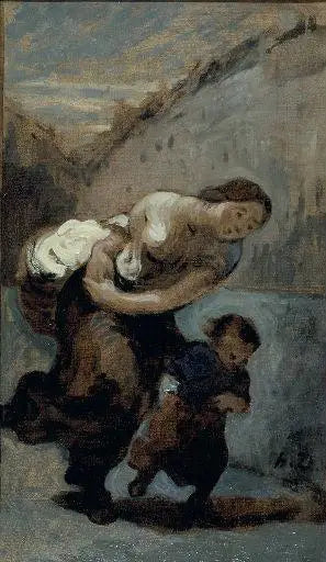 La Carga - Honoré Daumier