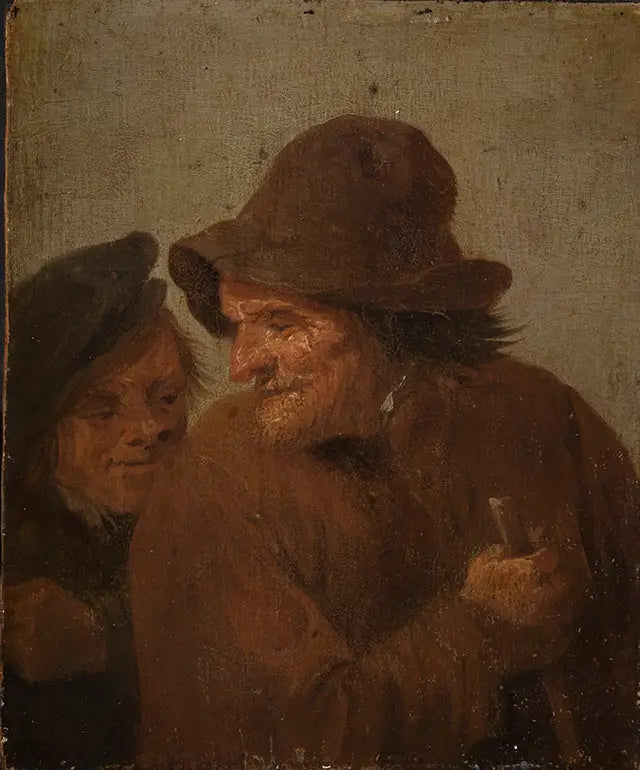 Deux paysans - David Teniers le Jeune - Alpha Reproduction