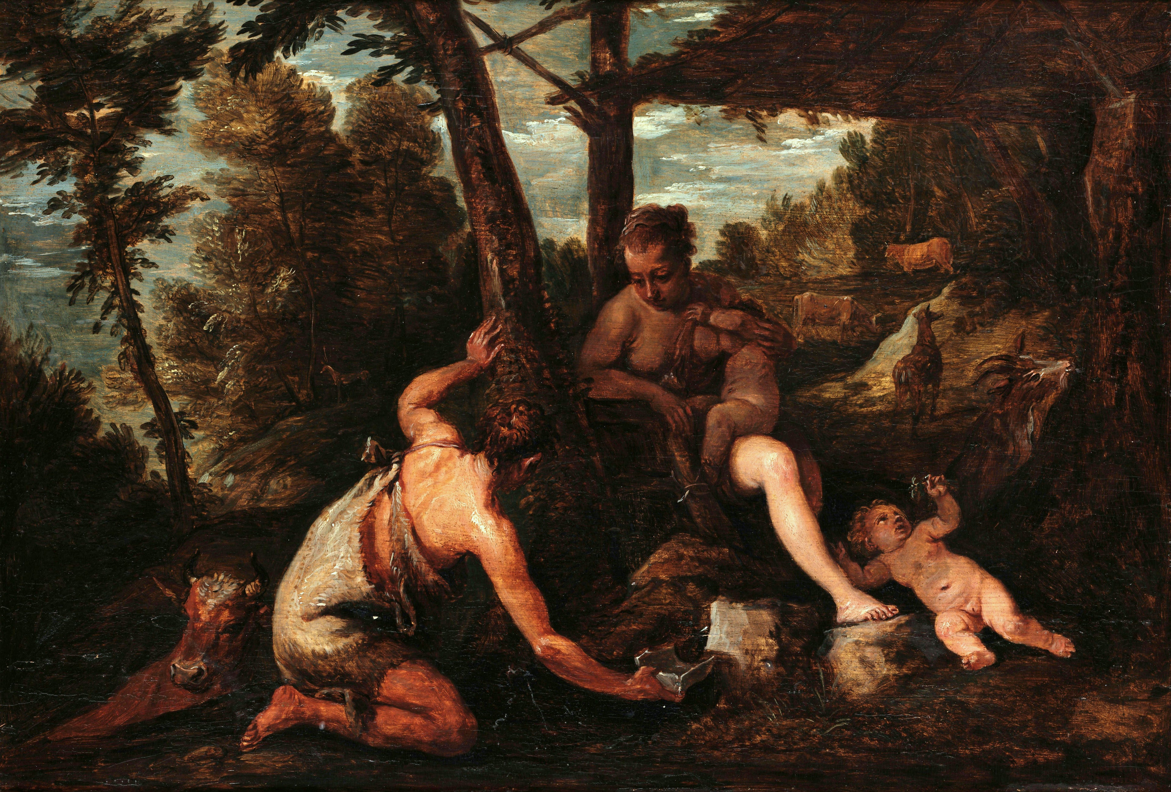 Adam et Eve expulsés du Paradis - David Teniers le Jeune - Alpha Reproduction