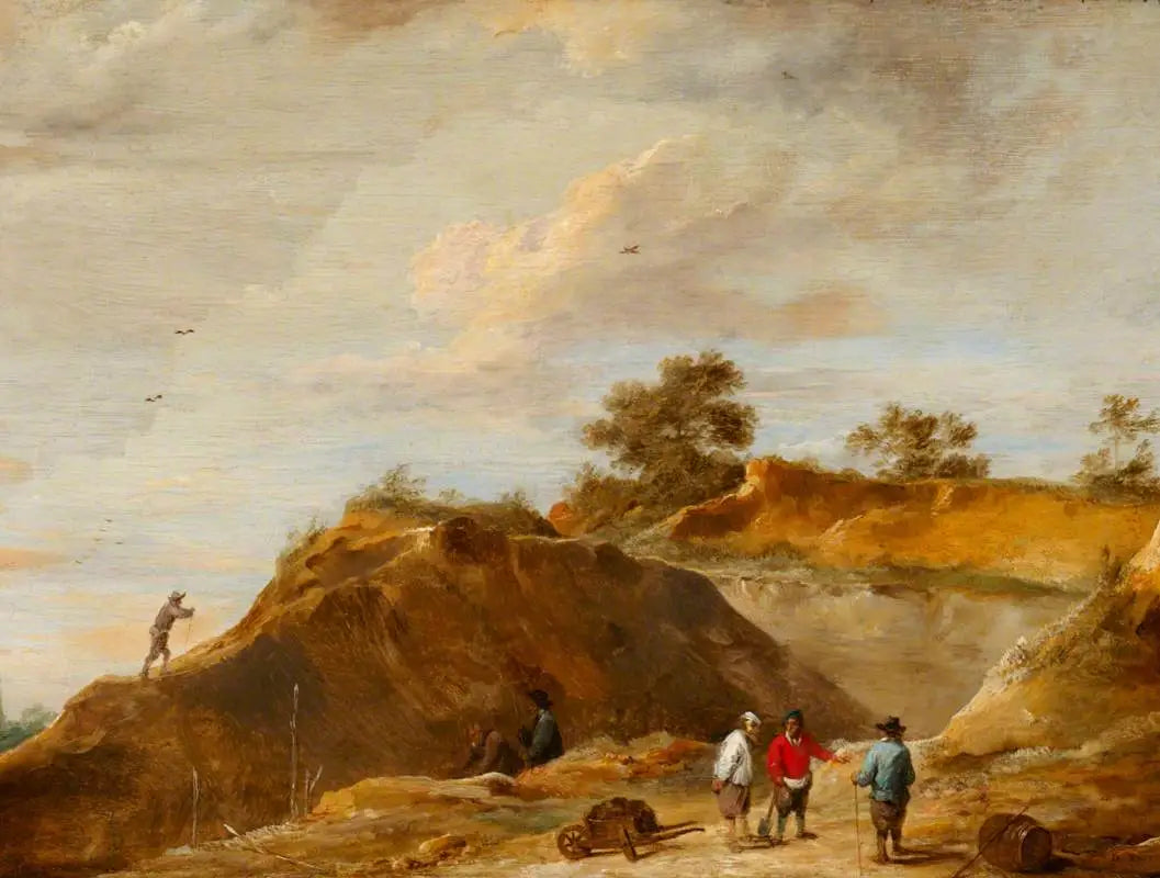 La carrière de sable - David Teniers le Jeune - Alpha Reproduction