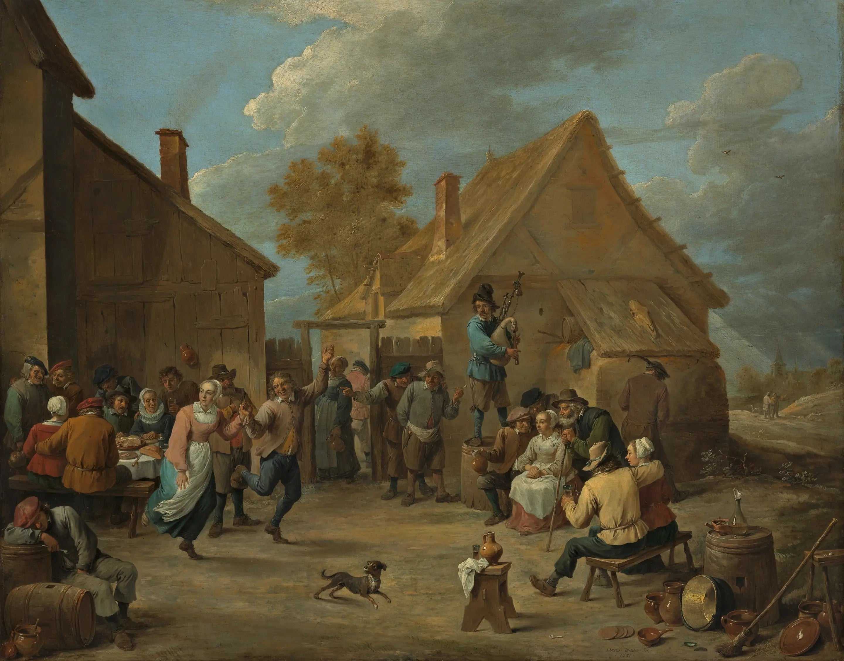 Fête de village - David Teniers le Jeune - Alpha Reproduction