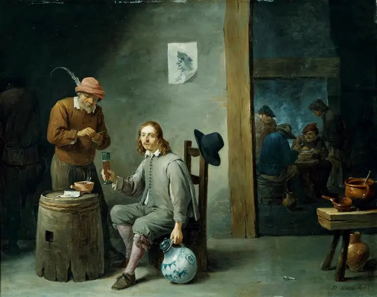 autorretrato en un cabaret - David Teniers el Joven