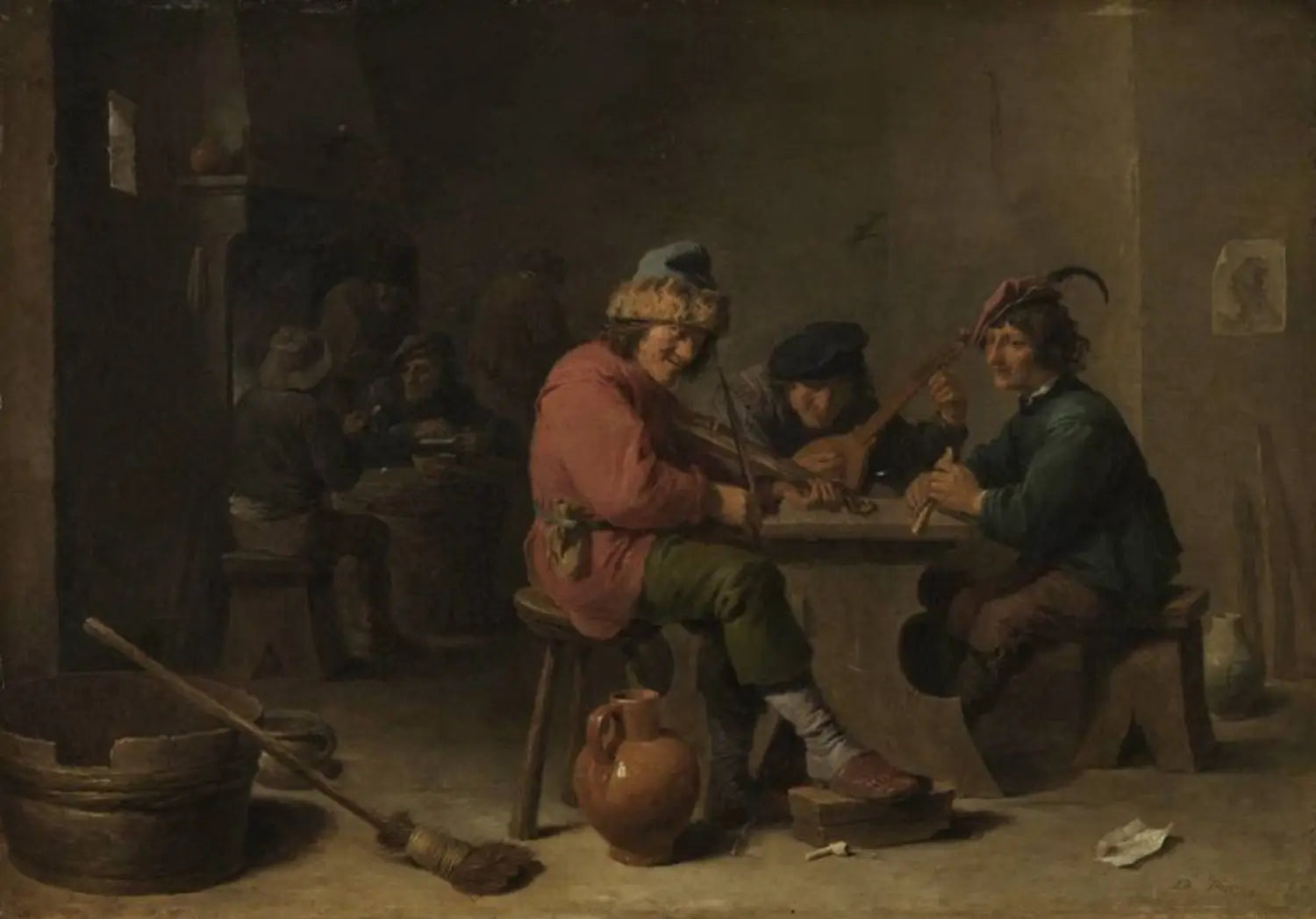 Les agriculteurs jouent de la musique - David Teniers le Jeune - Alpha Reproduction