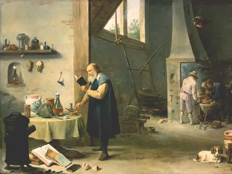 Un alquimista - David Teniers el Joven
