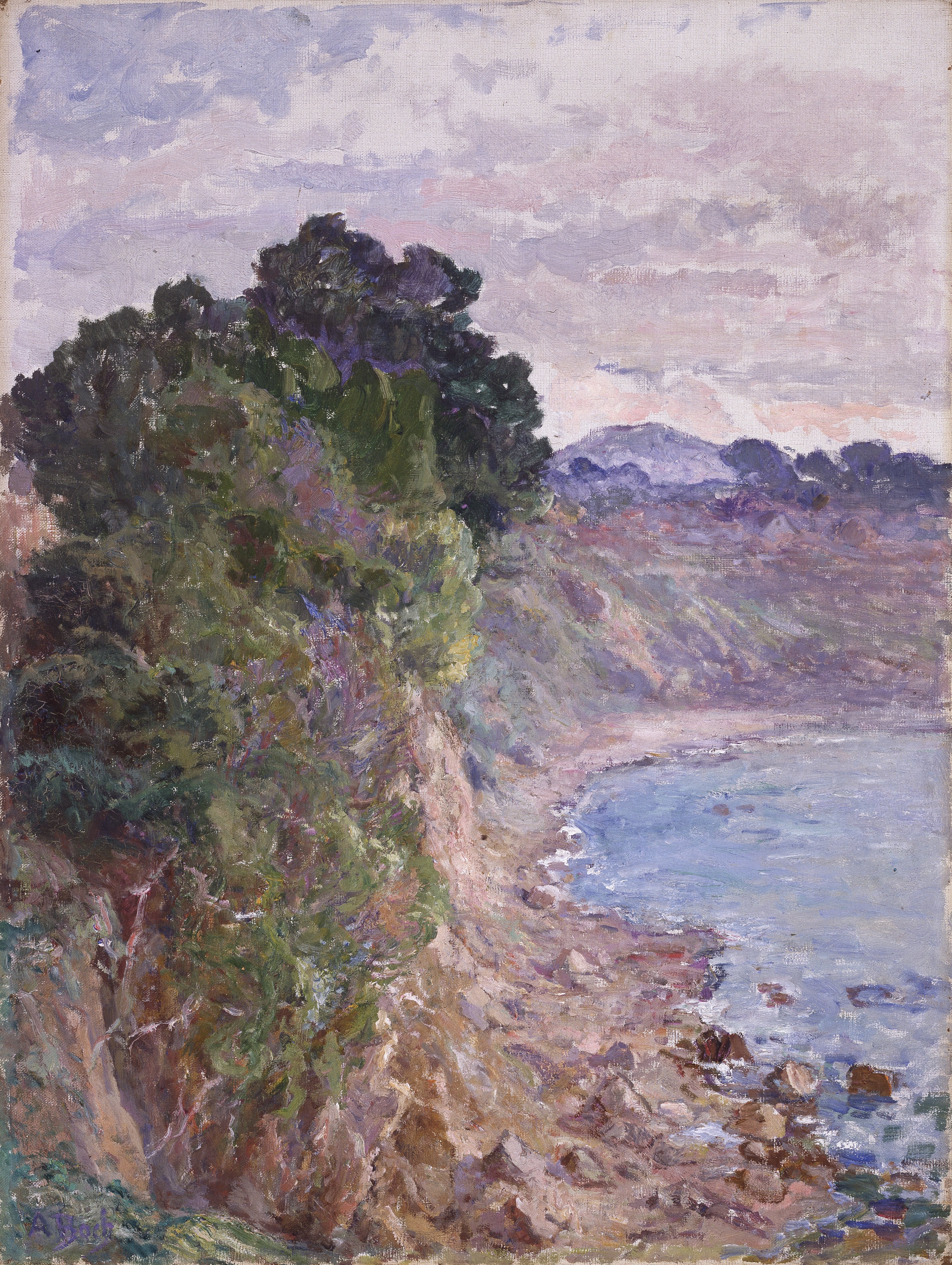 Les Falaises à Sanary (Provence) - Anna Boch - Alpha Reproduction