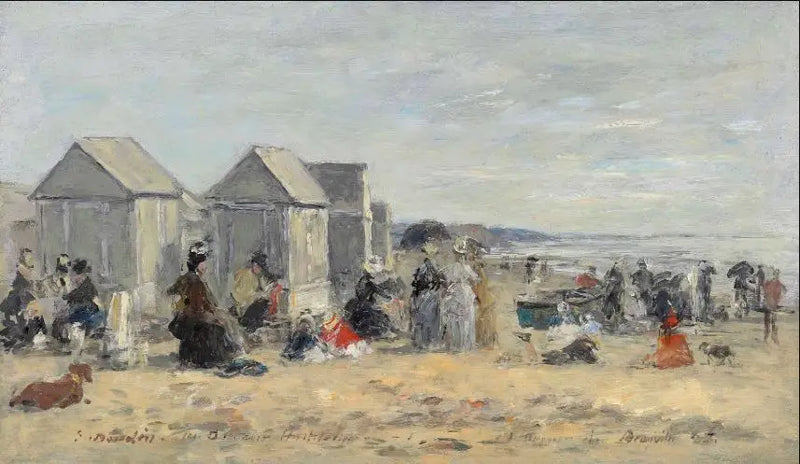 Deauville. Escena de playa - Eugène Boudin