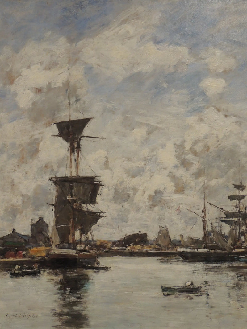 Deauville, el estanque - Eugène Boudin