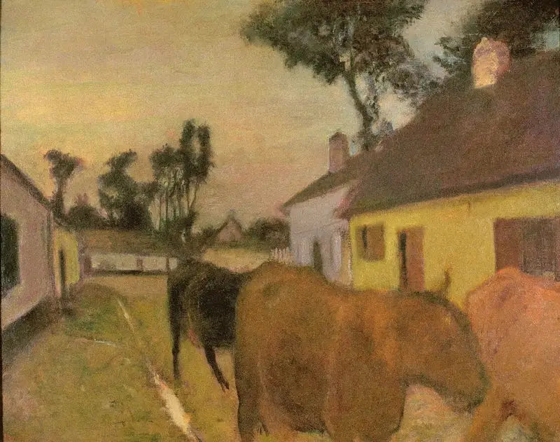 La entrada del rebaño - Edgar Degas