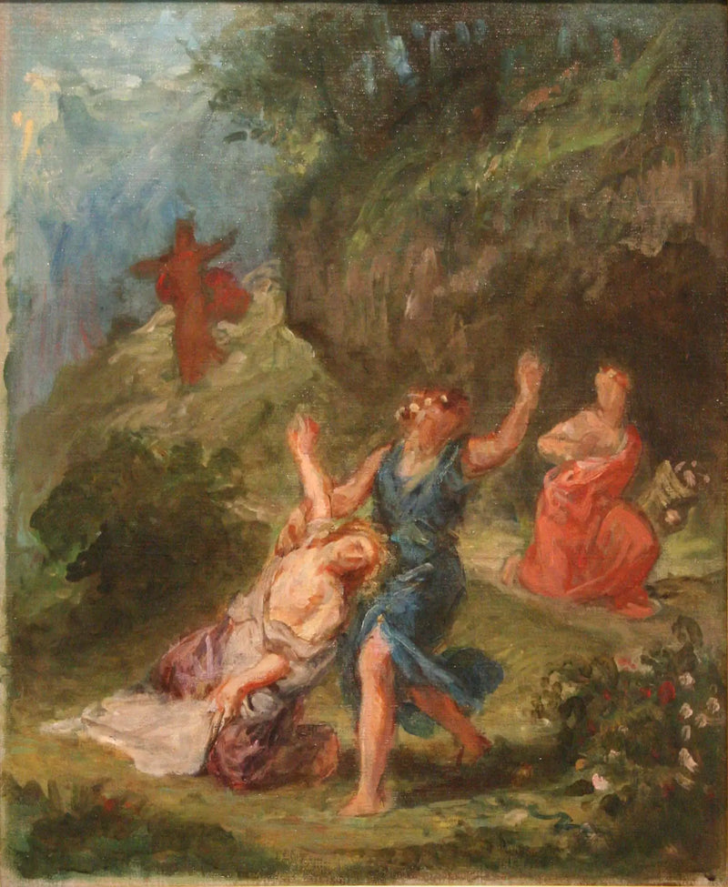 Orfeo rescatando a Eurídice - Eugène Delacroix