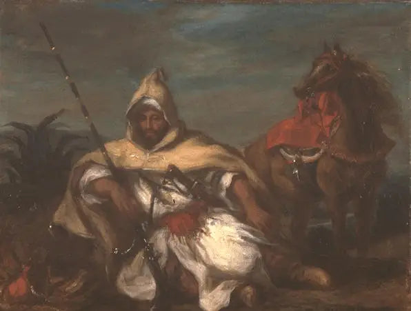 Caballero de la guardia del sultán de Marruecos - Eugène Delacroix