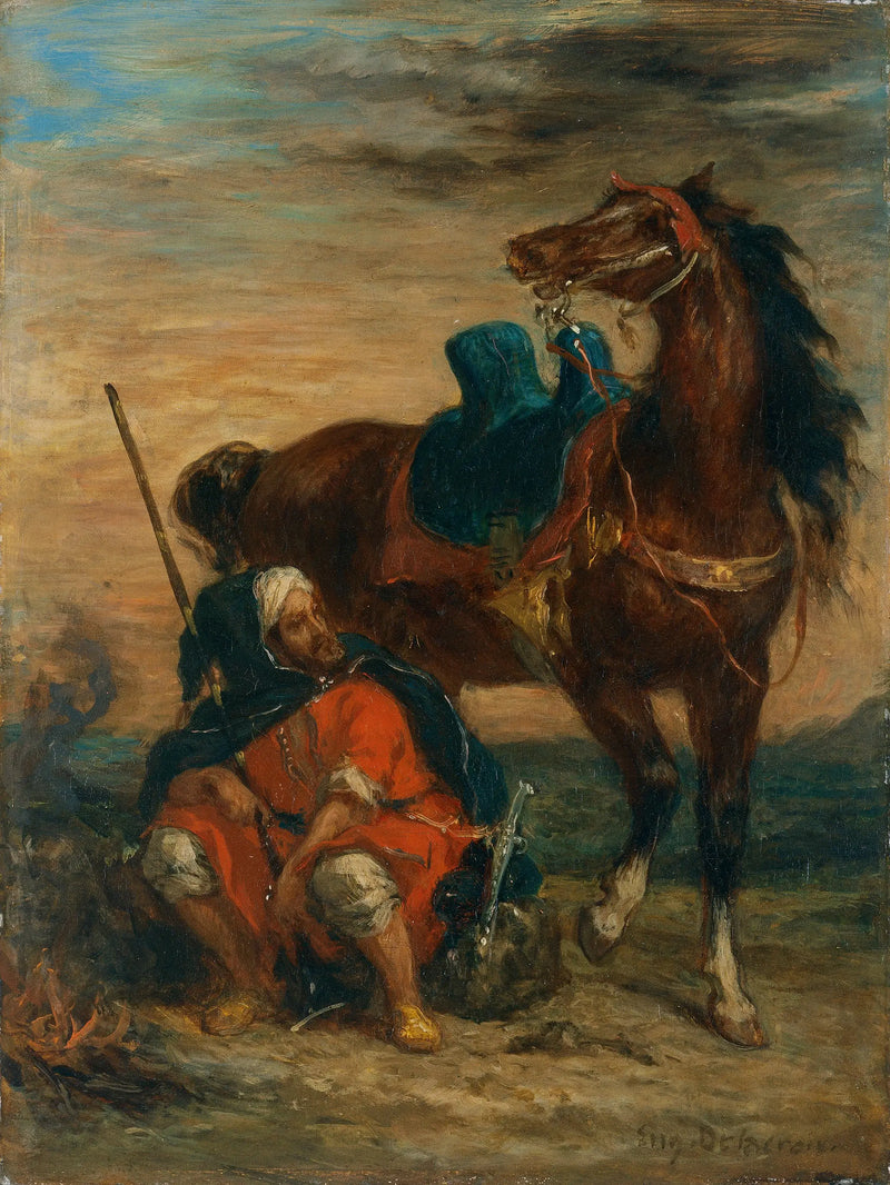 Caballero árabe - Eugène Delacroix